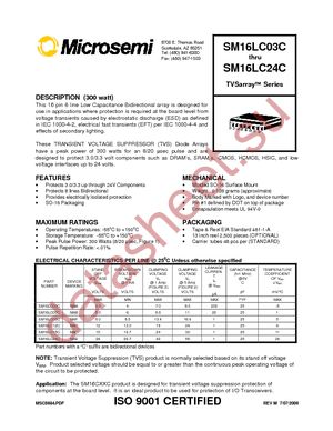 SM16LC03C datasheet  